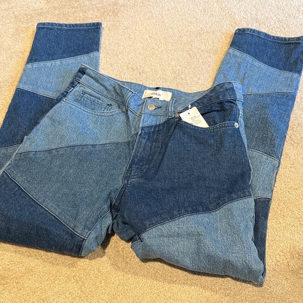 BA&SH Patchwork Cropped Jeans - Picture 10 of 11